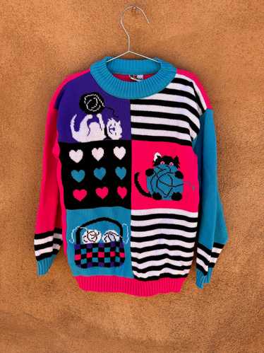 Hot Fudge 1980's Kitten Sweater