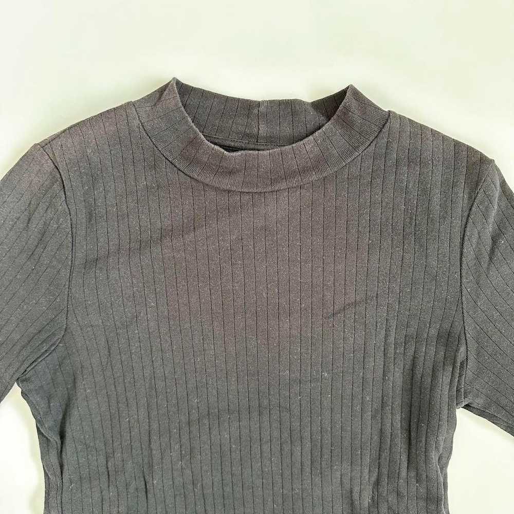 【UNIQLO】UNIQLO Rib High Neck T-shirt 5/8 Sleeve B… - image 3