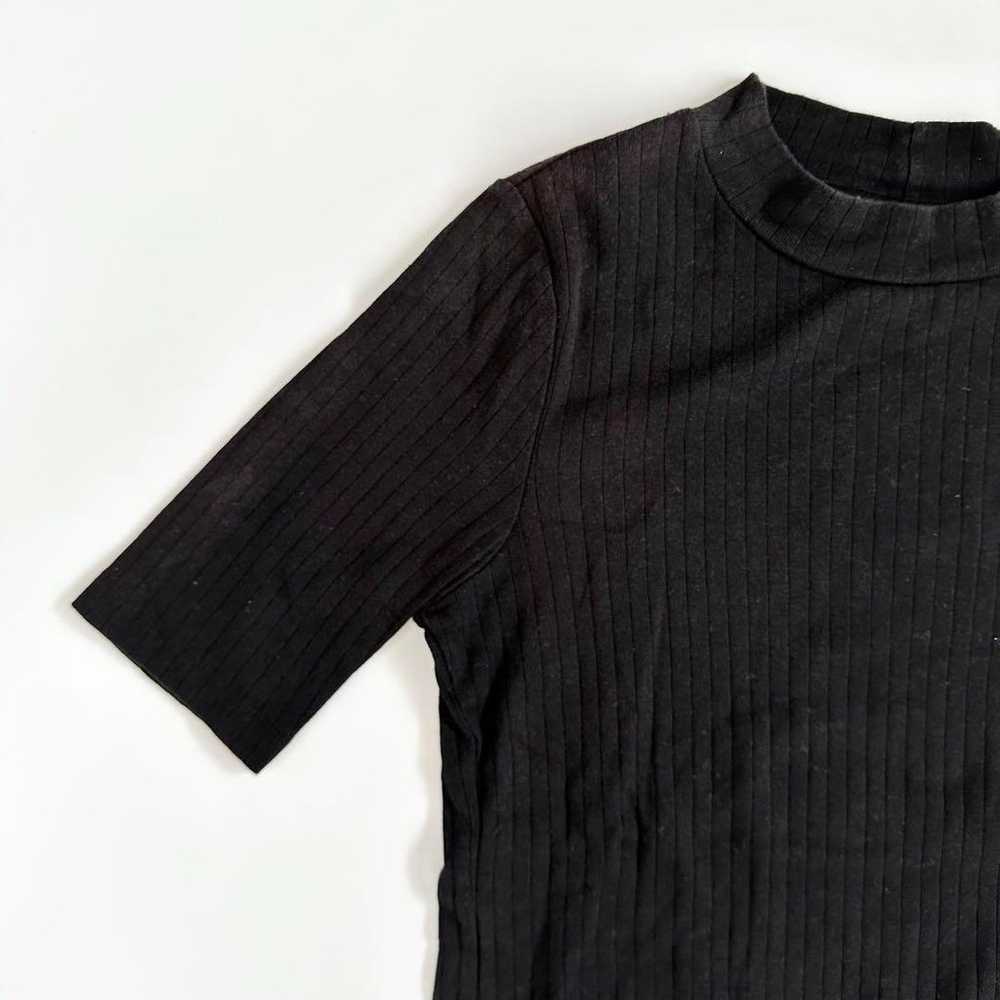 【UNIQLO】UNIQLO Rib High Neck T-shirt 5/8 Sleeve B… - image 5