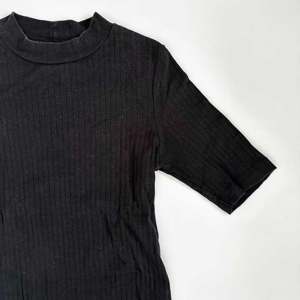 【UNIQLO】UNIQLO Rib High Neck T-shirt 5/8 Sleeve B… - image 6