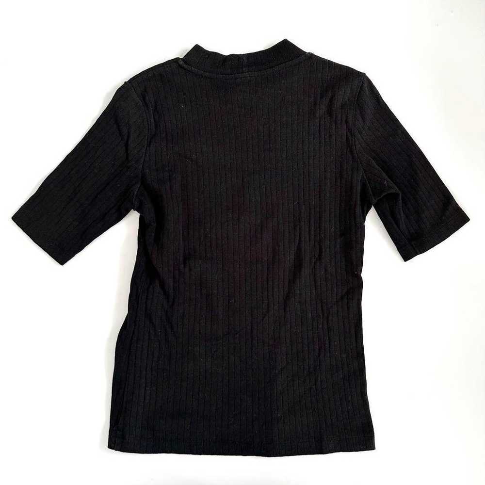 【UNIQLO】UNIQLO Rib High Neck T-shirt 5/8 Sleeve B… - image 8