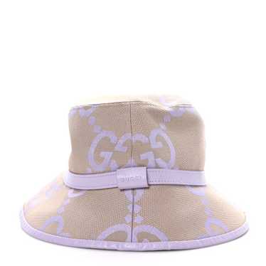 GUCCI Monogram Jumbo GG Mosteria Bucket Hat S Bei… - image 1