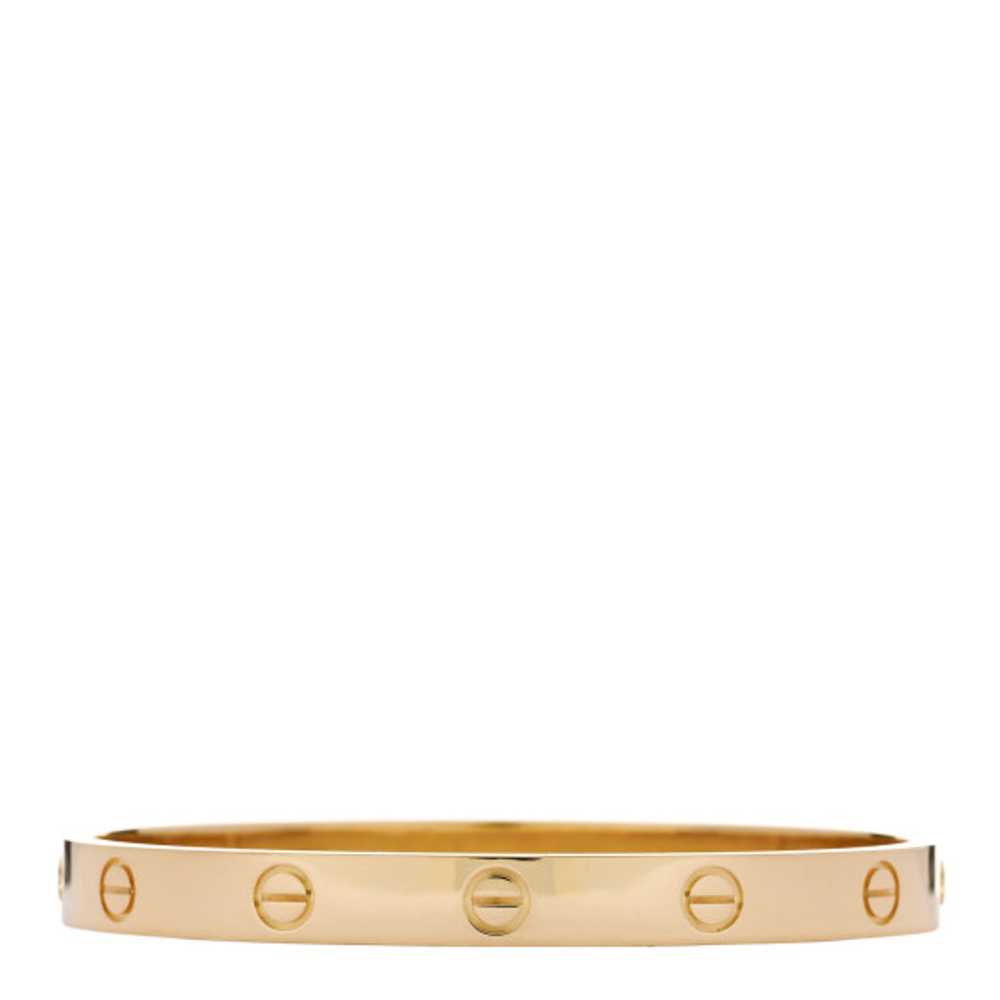 CARTIER 18K Yellow Gold LOVE Bracelet 17 - image 1