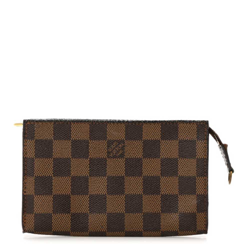 LOUIS VUITTON Damier Ebene Marais Bucket Pouch - image 1