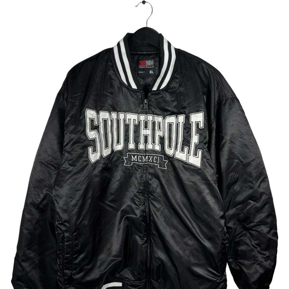 Southpole South Pole Button Down Satin Bomber Jac… - image 2