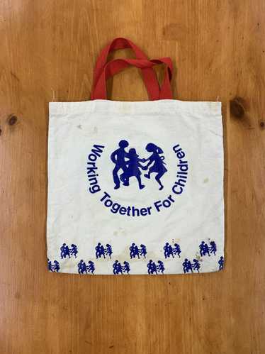 Vintage Vintage Working Together for Children Tote