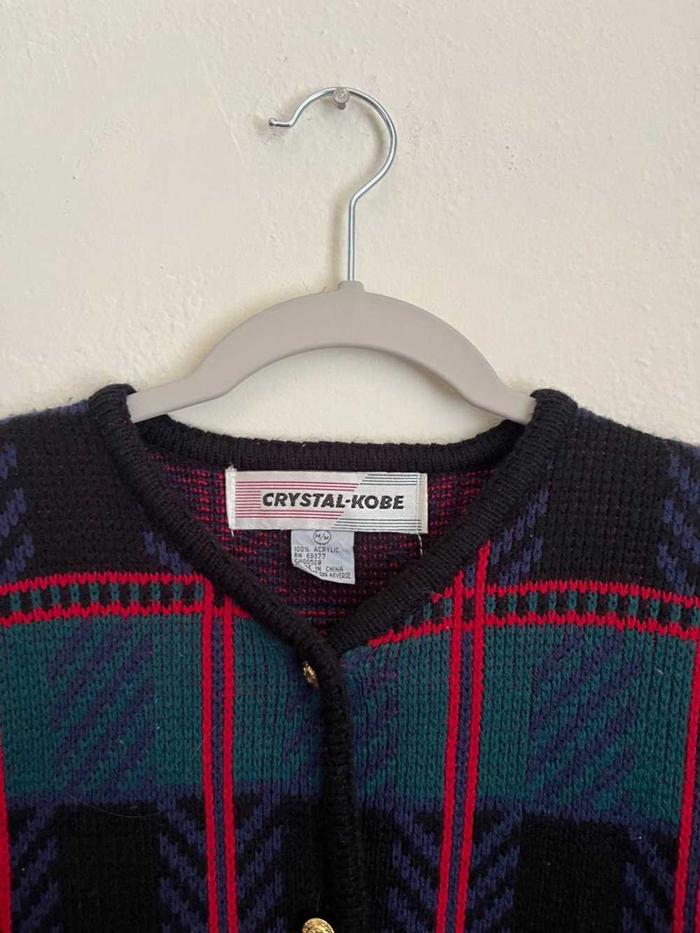 Crystal Kobe 80’s Button Down Sweater (M) | Used,… - image 3