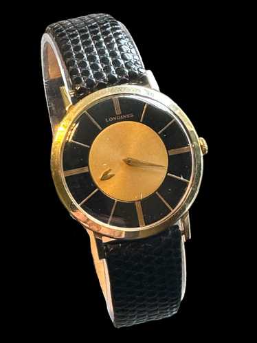 c.1958 Longines 14ct Yellow Gold Gents Mystery Wa… - image 1