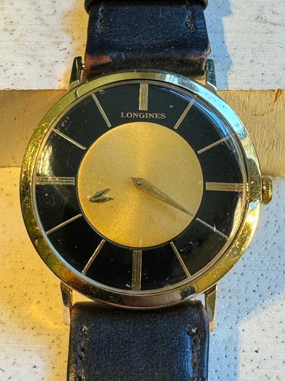 c.1958 Longines 14ct Yellow Gold Gents Mystery Wa… - image 2