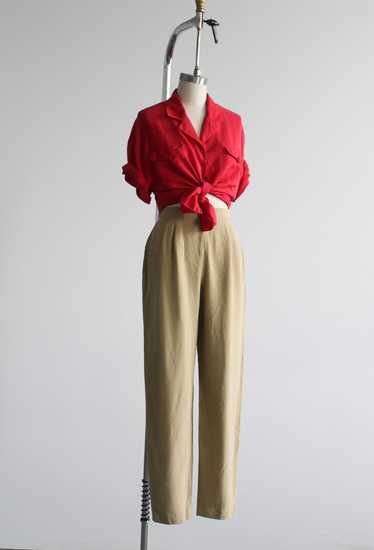 sand dune silk trousers