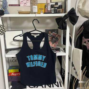 TOMMY HILFIGER Tank Top Sleeveless Black y2k - image 1