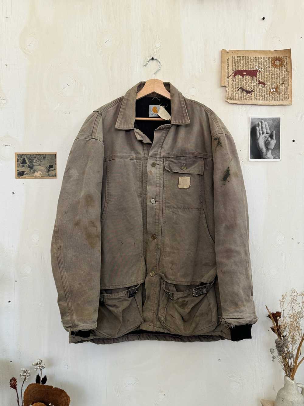 1990s Thrashed Carhartt Work Jacket (XL) - image 3