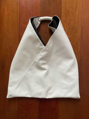 Maison Margiela White MM6 Triangle Tote Bag