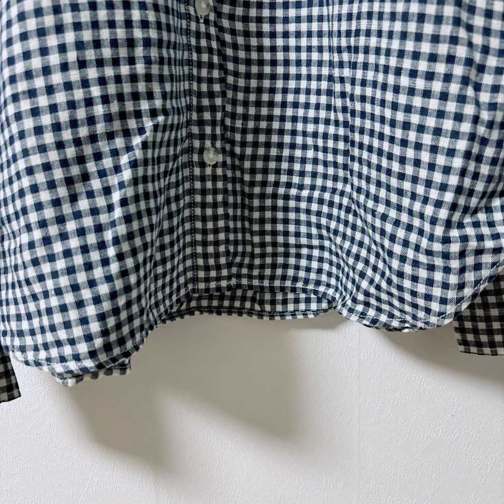 UNIQLO Women's Long Sleeve Shirt Size M Navy Check - image 8