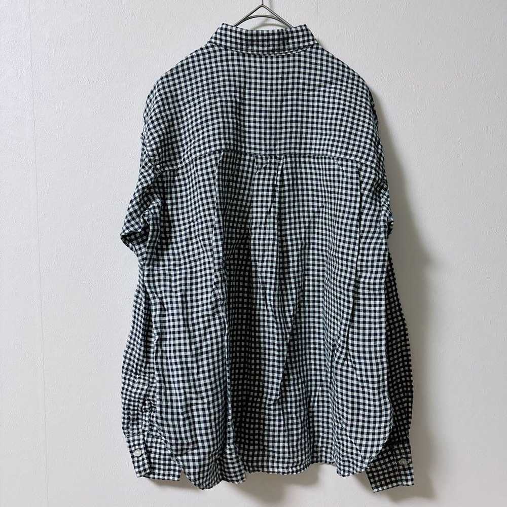 UNIQLO Women's Long Sleeve Shirt Size M Navy Check - image 9