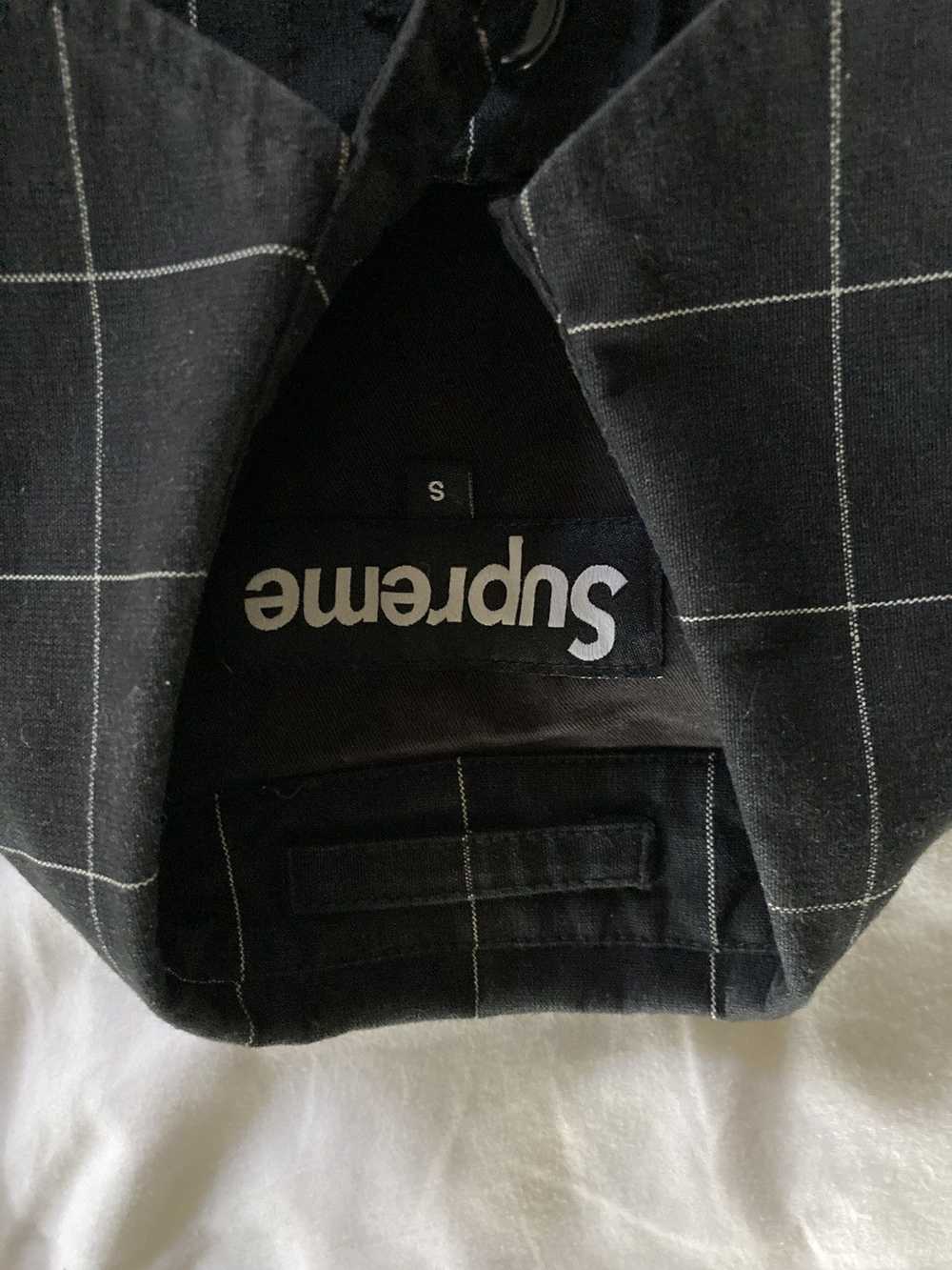 Supreme 13ss windowpane trench - image 4