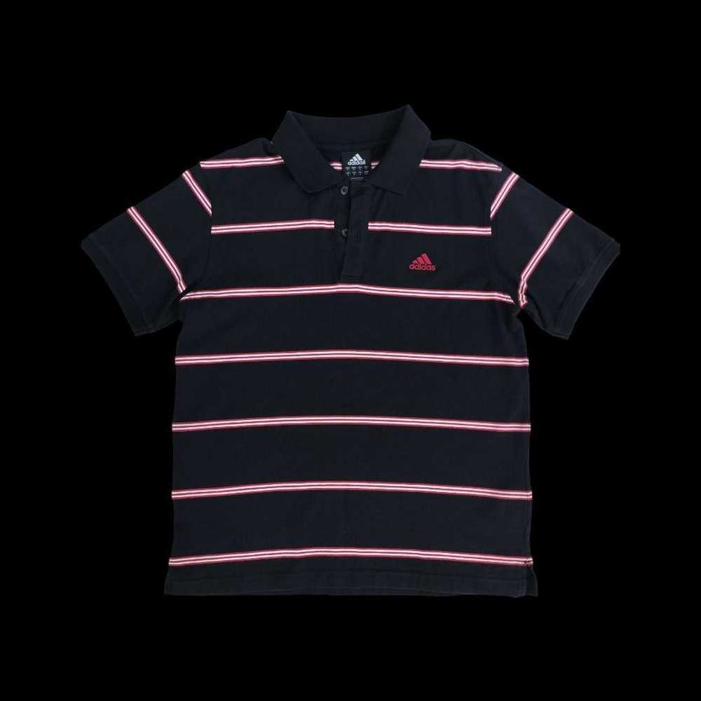 Black Adidas polo shirt with black border, size M… - image 2