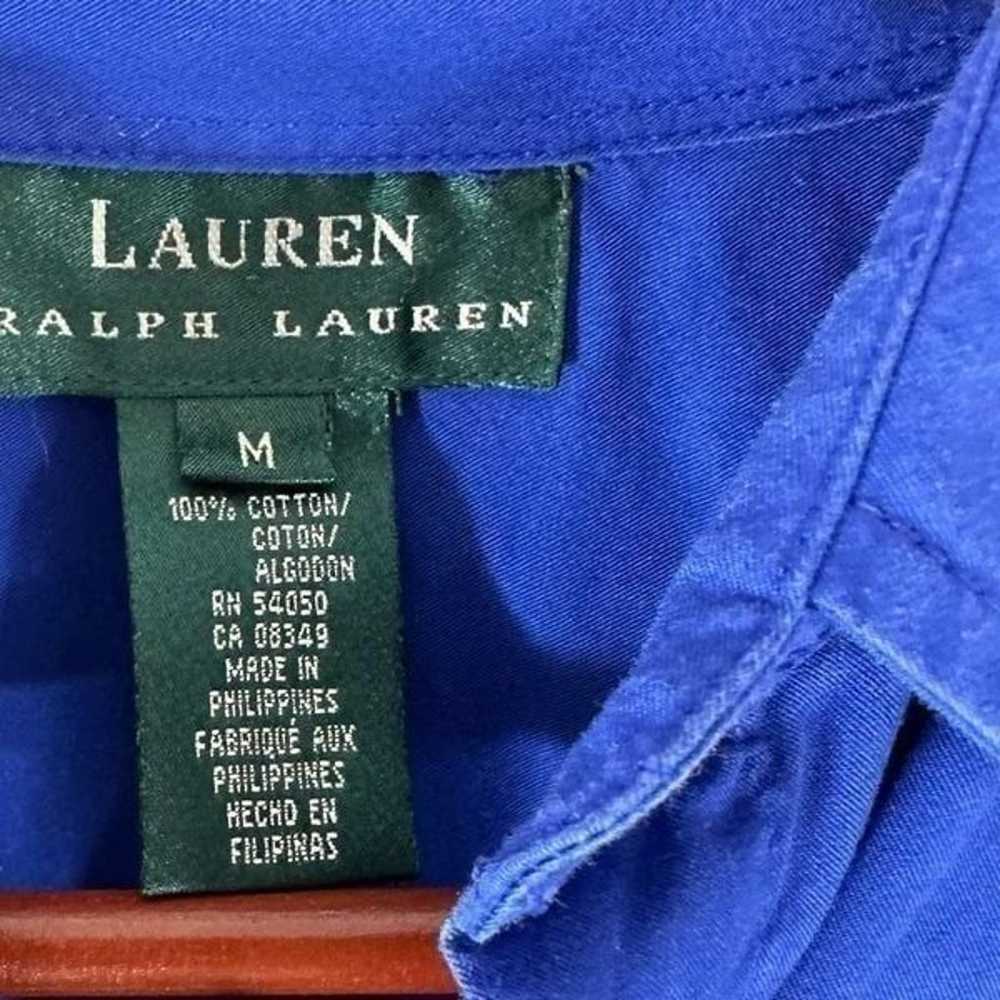 Vintage Lauren Ralph Lauren Cobalt Blue Crest Emb… - image 4