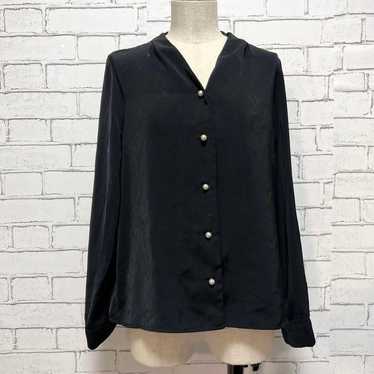 AG by Aquagirl Shirt Blouse M Black Cute♡