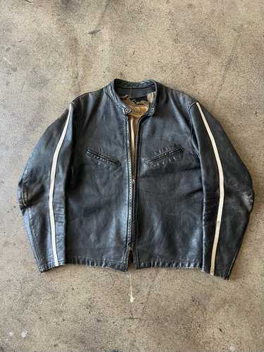 1960s Bates Moto Leather Stripe Jacket