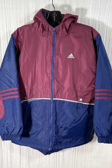 Vintage 90s Boys Adidas Outerwear Jacket w/Hood SZ