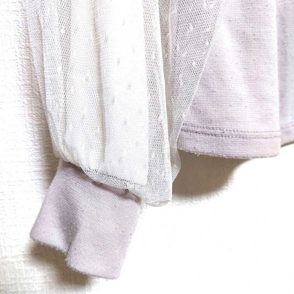 axes femme Long-sleeved shirt Fluffy Light purple… - image 7