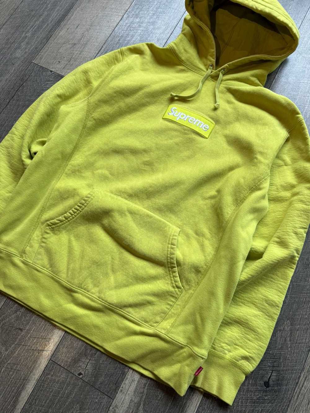 Supreme Supreme 2012 Acid Box Logo Lime Green Hoo… - image 2