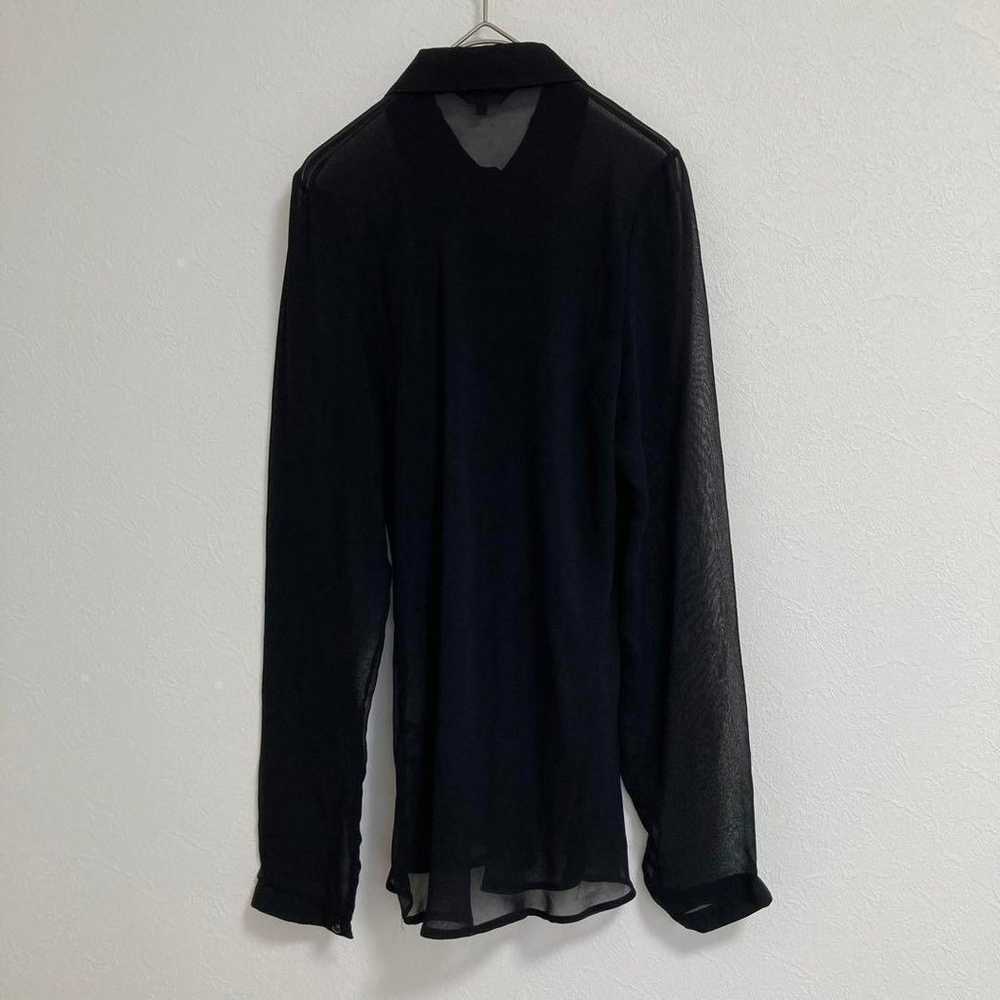 【an'ge】Women's long-sleeved blouse frill black (1… - image 9