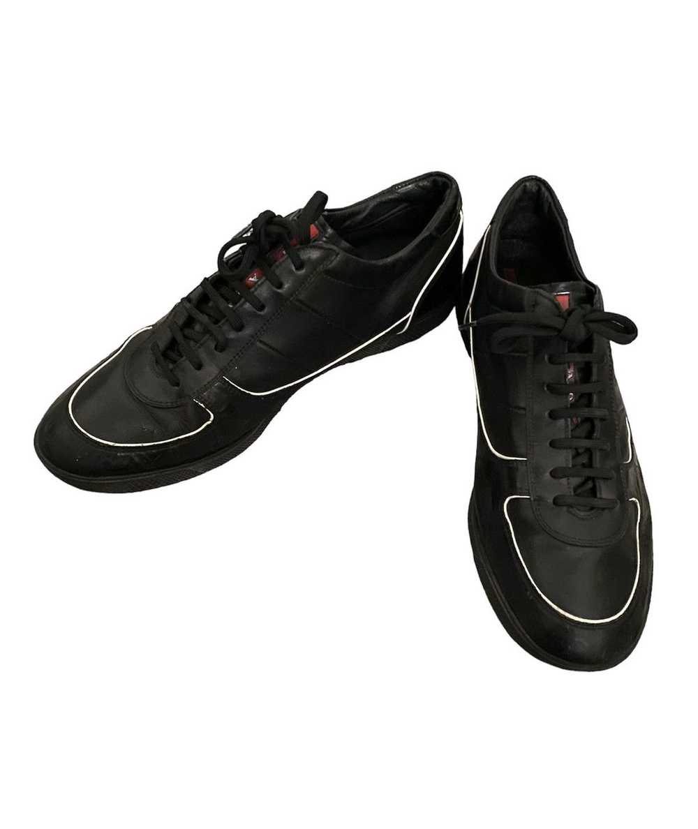 Luxury × Prada Vtg Prada Black Sneakers Lace Up L… - image 4