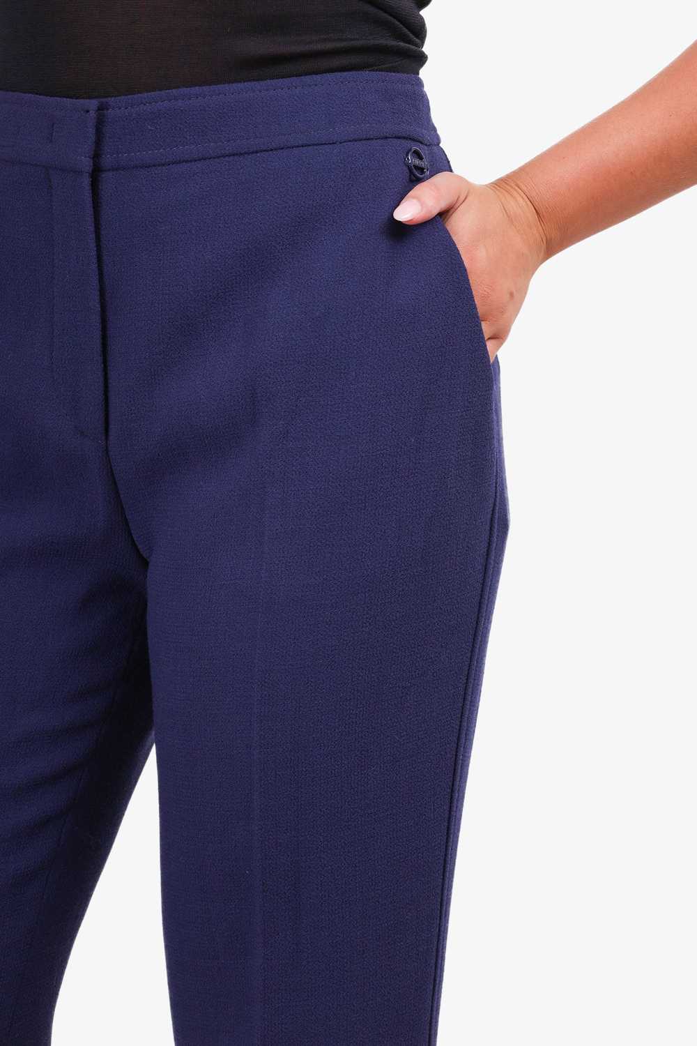 Emilio Pucci Navy Wide Leg Pants Size 48 - image 2