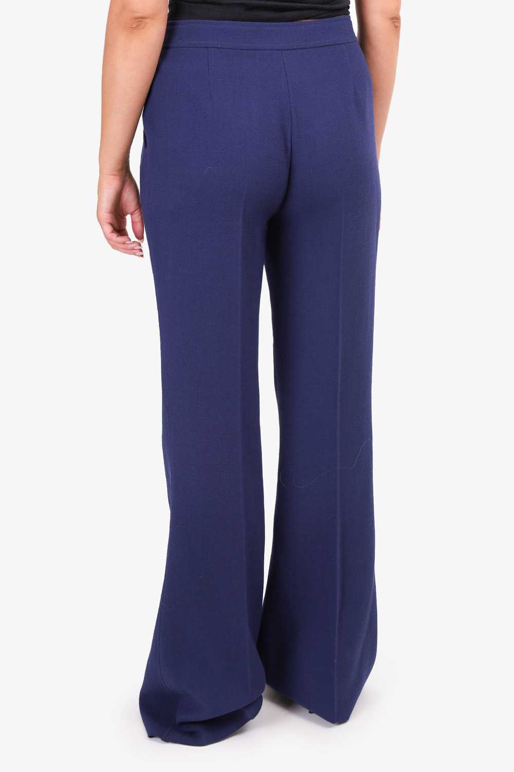 Emilio Pucci Navy Wide Leg Pants Size 48 - image 4