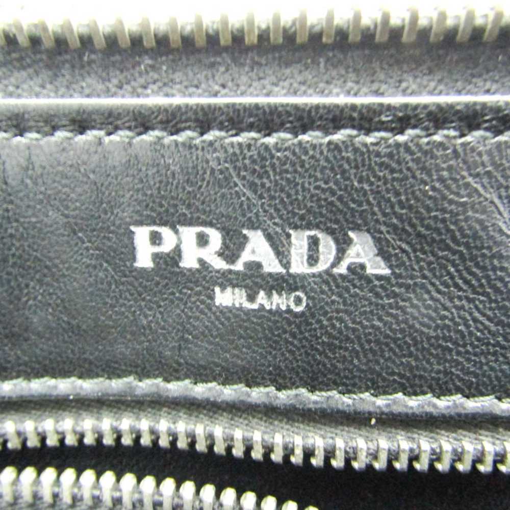 Prada Prada POTER Men's Leather Clutch Bag Black - image 12