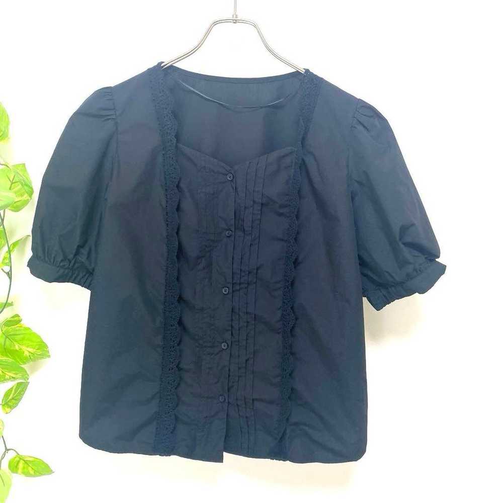 UNIQLO ✨ Women's ♡ Tops Shirt Blouse Black (L) Sh… - image 1