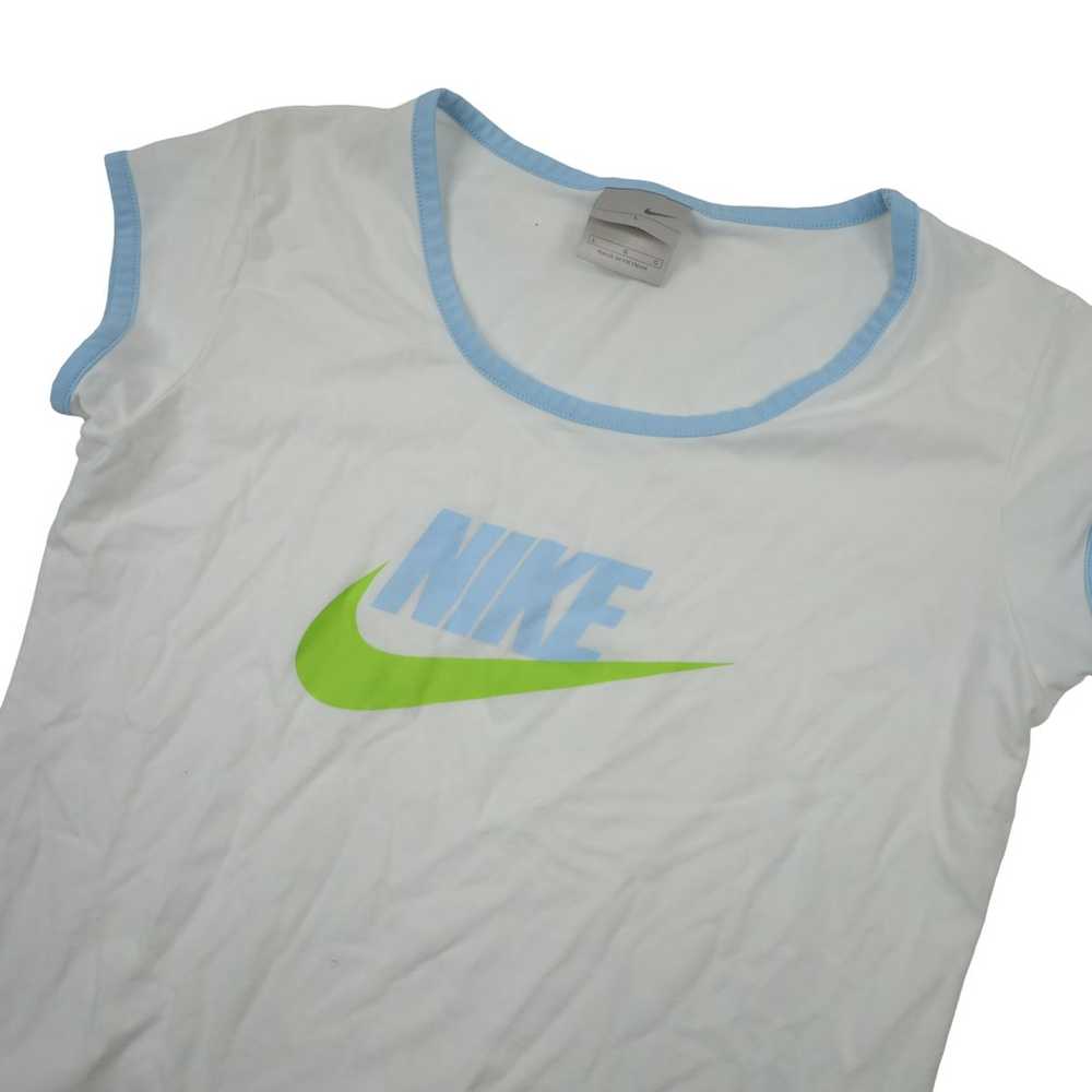 Vintage Y2k Nike Ringer Spellout Graphic T Shirt - image 2