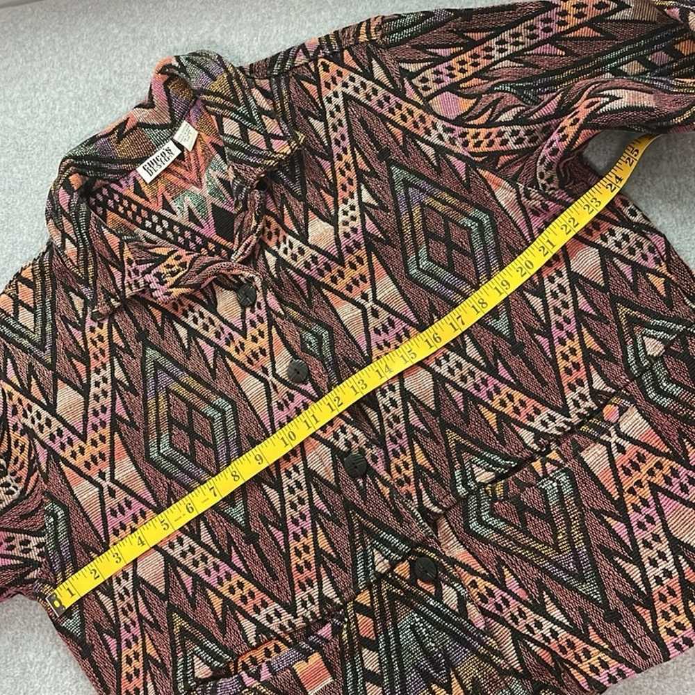 Chicos Boho Tapestry Jacket Large Boxy Oversized … - image 3