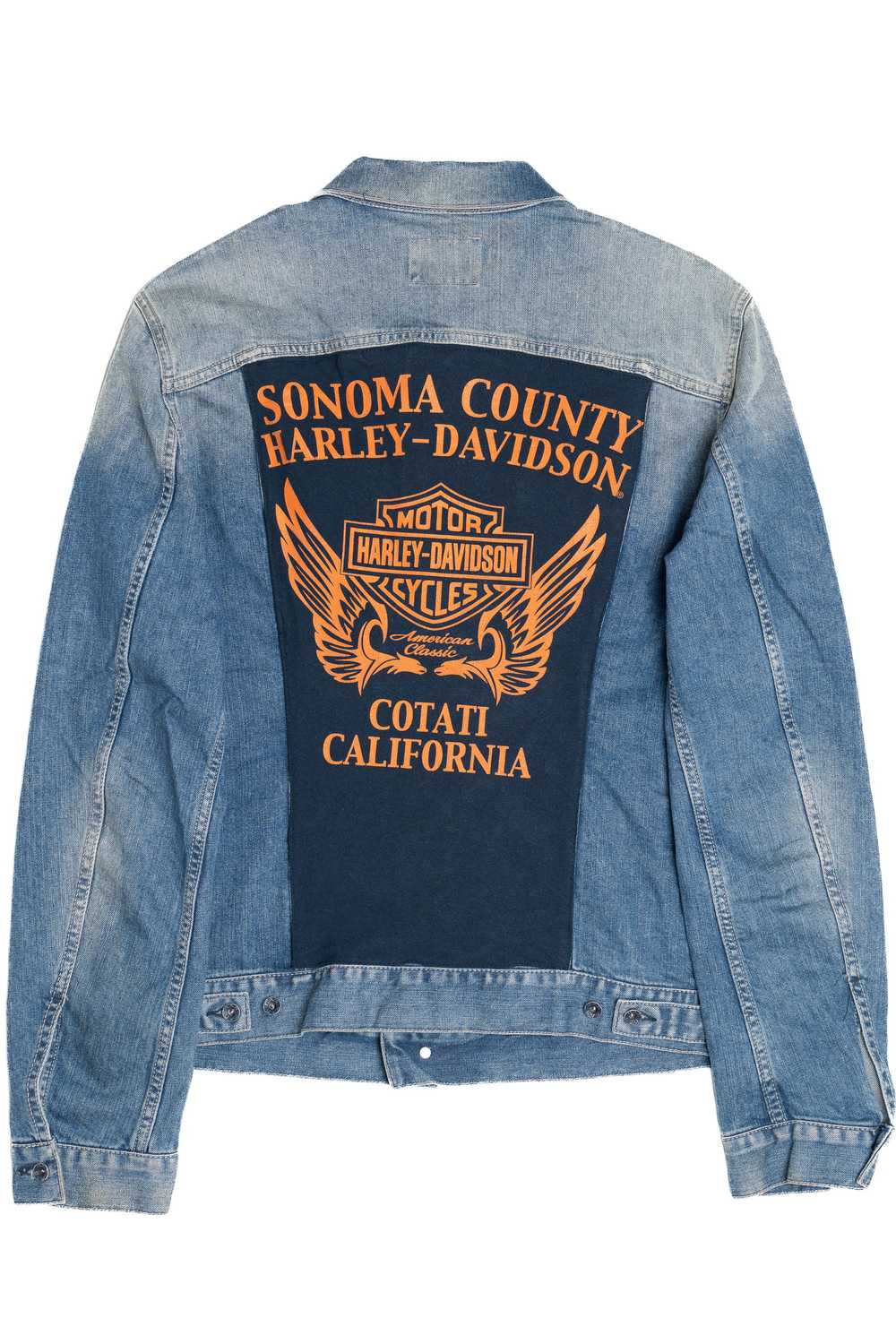 Upcycled Harley Davidson Sonoma County Back Patch… - image 1