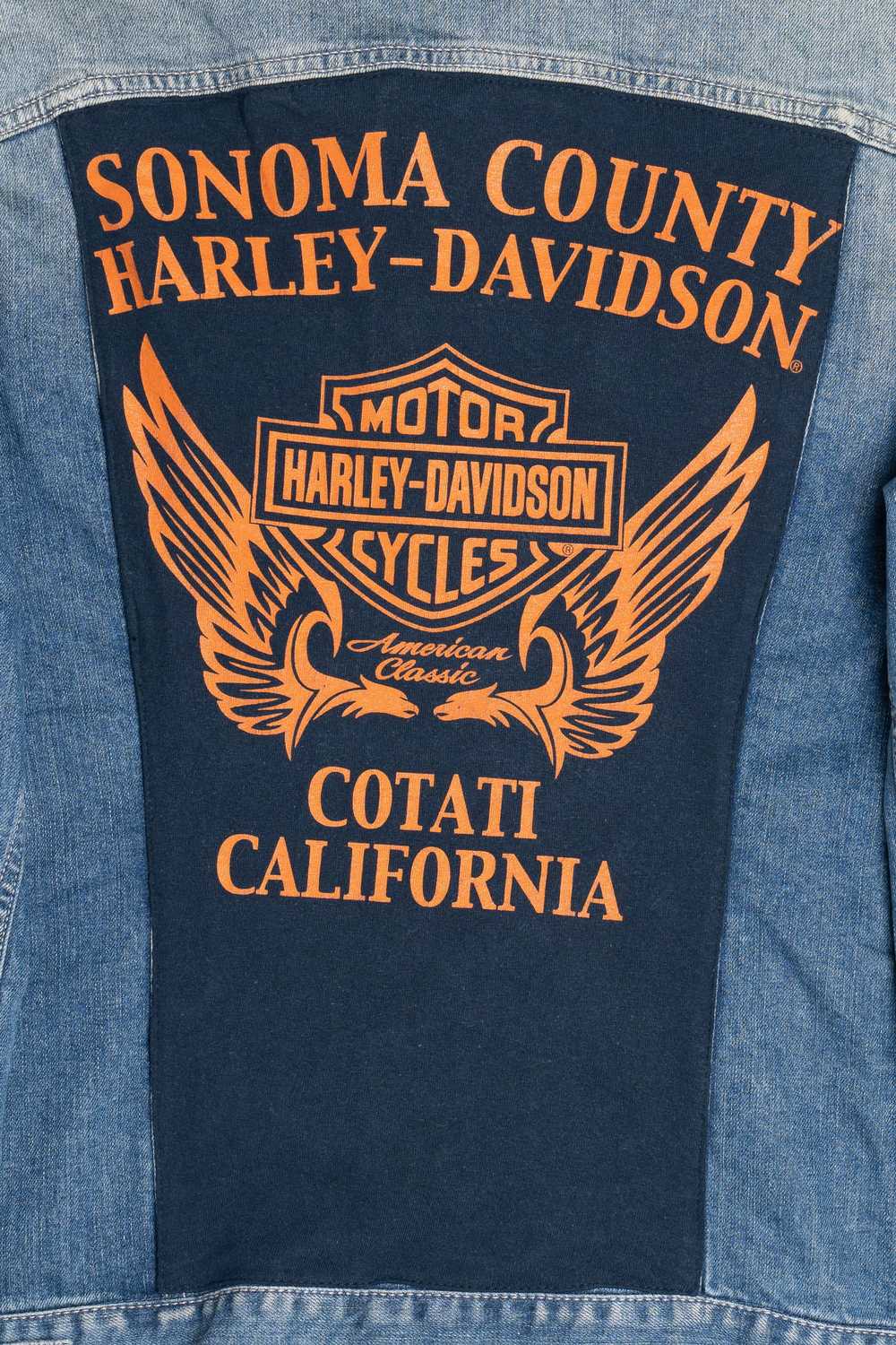 Upcycled Harley Davidson Sonoma County Back Patch… - image 3