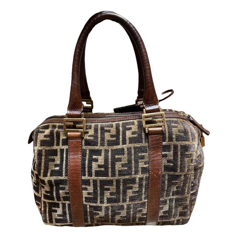 Fendi Mamma Baguette velvet handbag - image 1