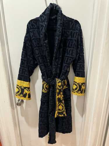 Versace Versace Medusa Bathrobe Navy