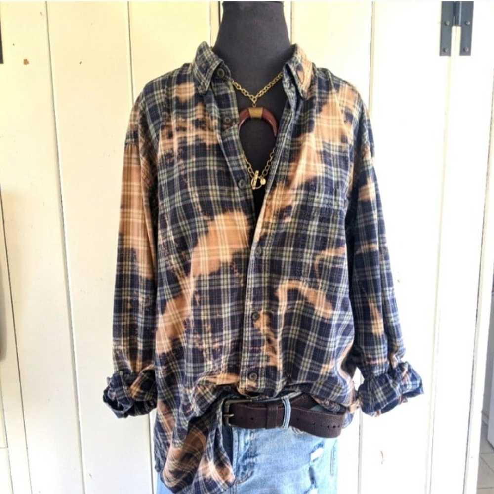 Oversized Distressed Boyfriend Plaid XL - image 2