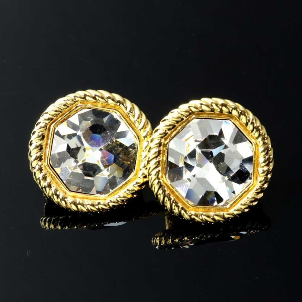 Swarovski Earrings Clear Crystal Clips - image 1