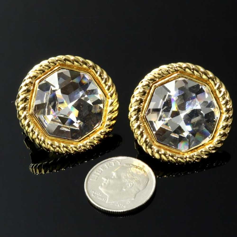 Swarovski Earrings Clear Crystal Clips - image 3