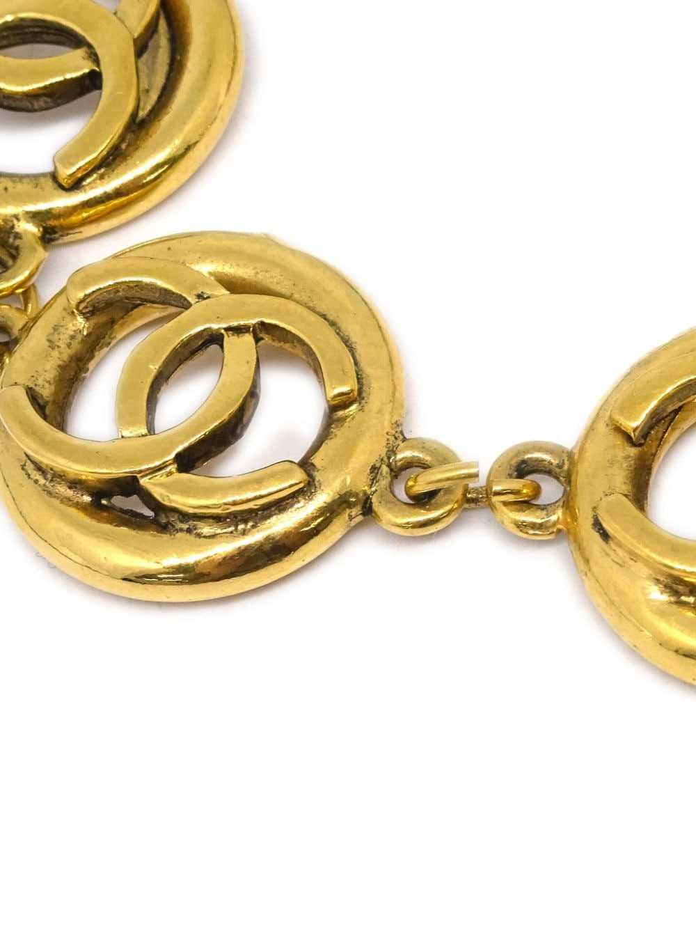 CHANEL Pre-Owned 1982 CC chain bracelet - Gold - image 2