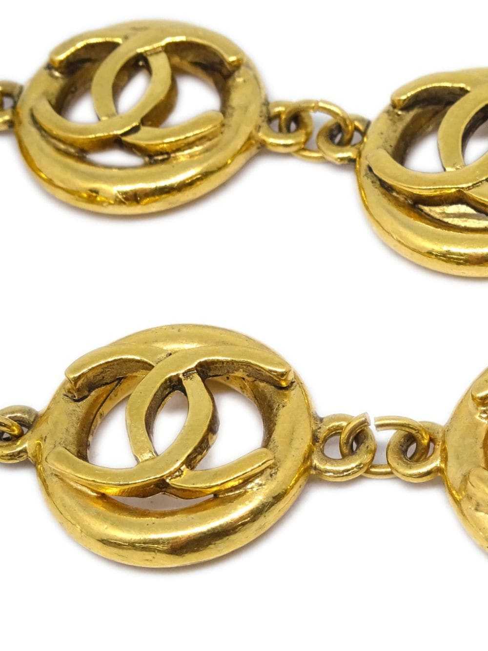 CHANEL Pre-Owned 1982 CC chain bracelet - Gold - image 3