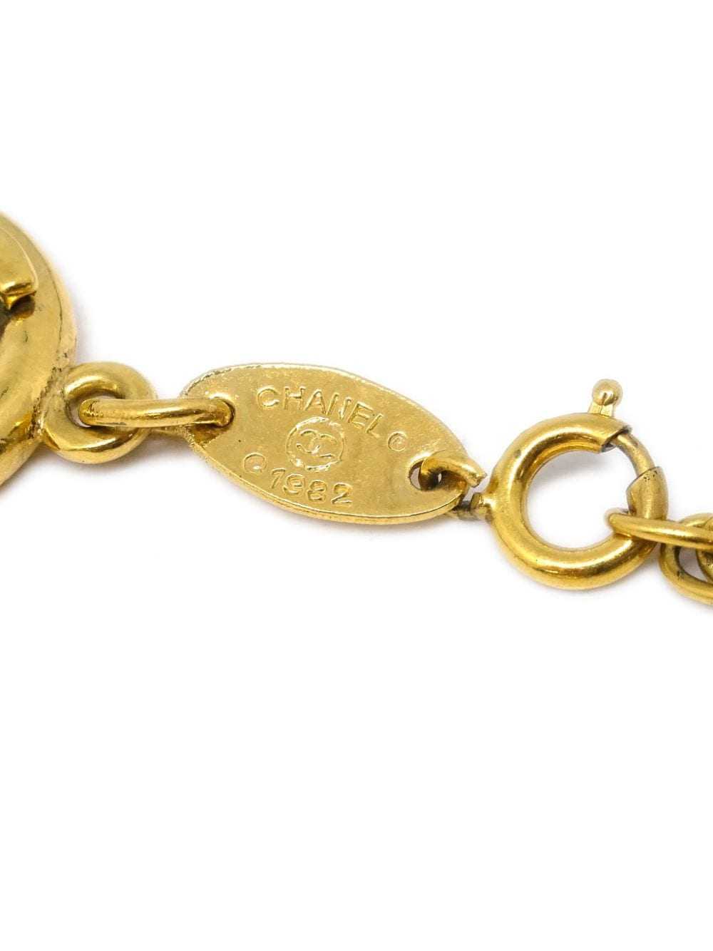 CHANEL Pre-Owned 1982 CC chain bracelet - Gold - image 4