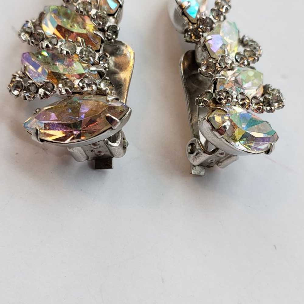 Vintage Weiss Art Deco Glam Earrings - image 8