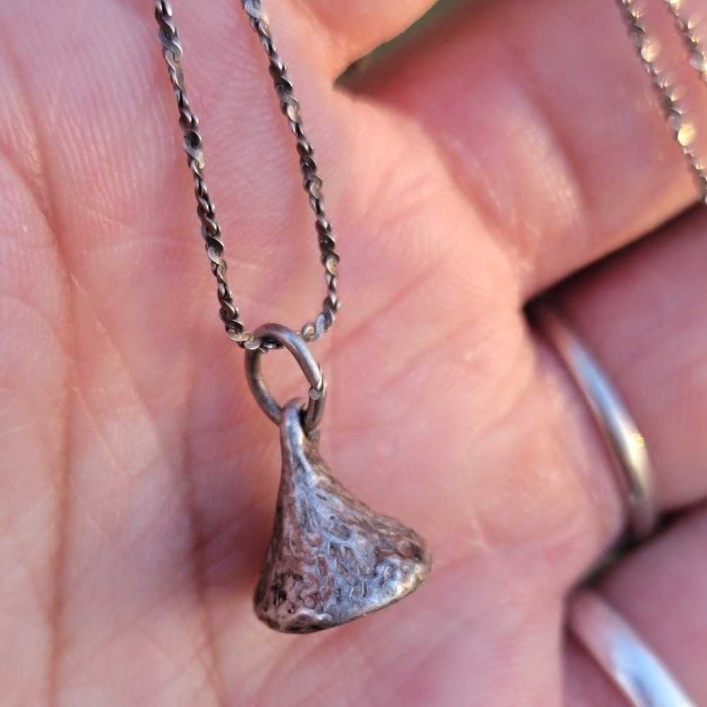 Adorable solid 925 sterling silver Hershey kiss c… - image 2