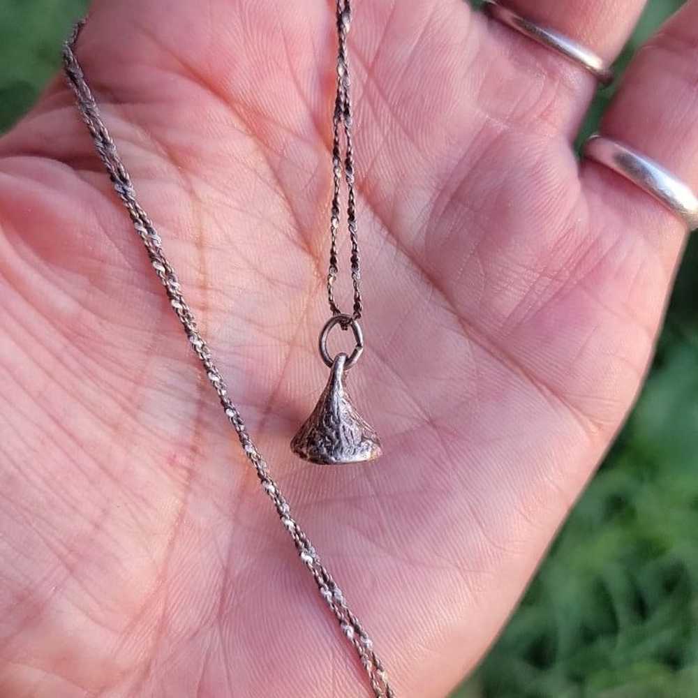 Adorable solid 925 sterling silver Hershey kiss c… - image 3