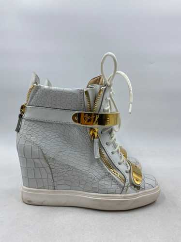 Authentic Giuseppe Zanotti White Leather Wedge Sne