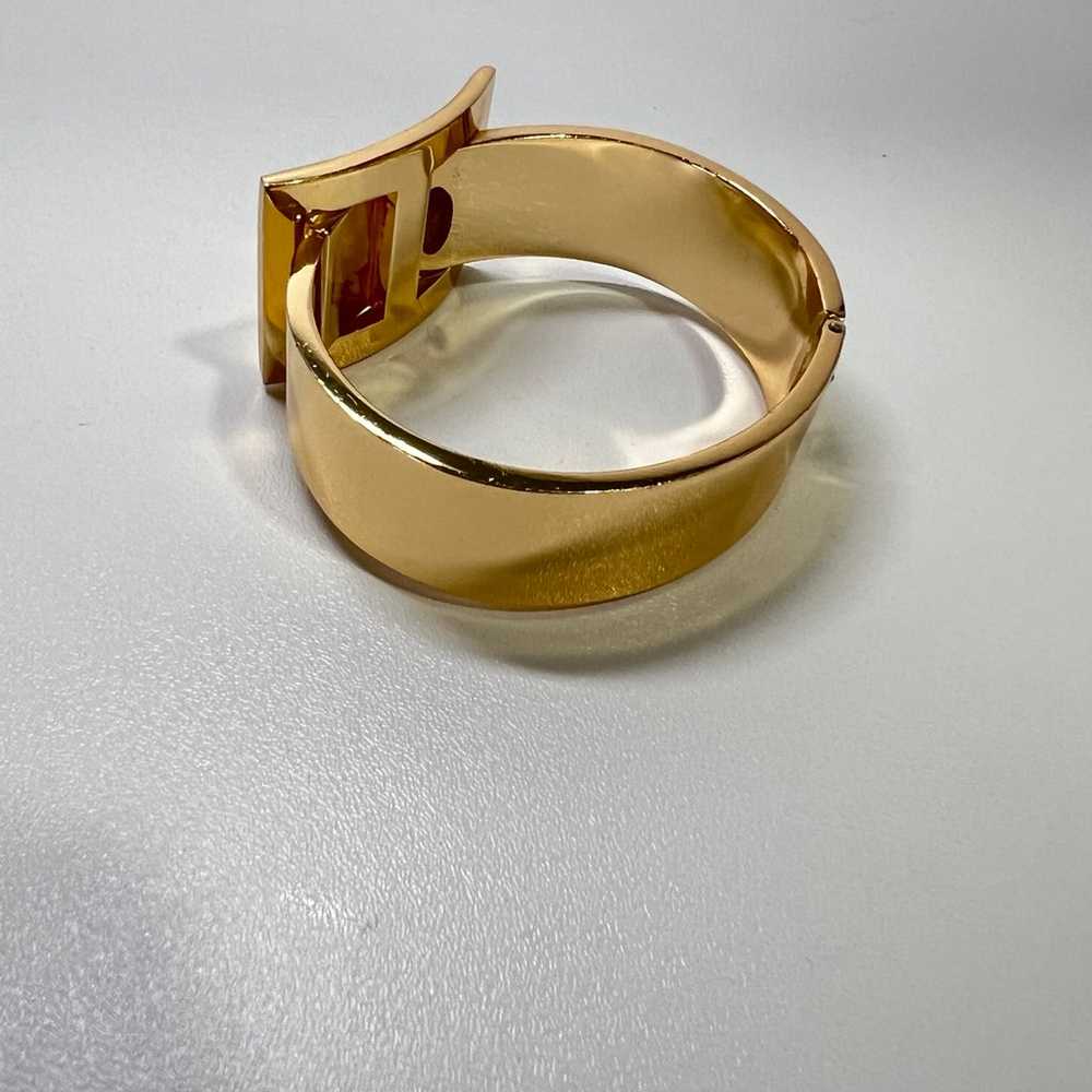 Vintage Lanvin Paris Gold Tone  Bracelet - image 6